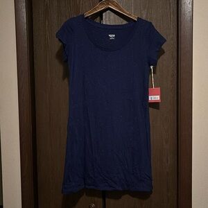 NWT navy blue speckled t-shirt dress or tunic